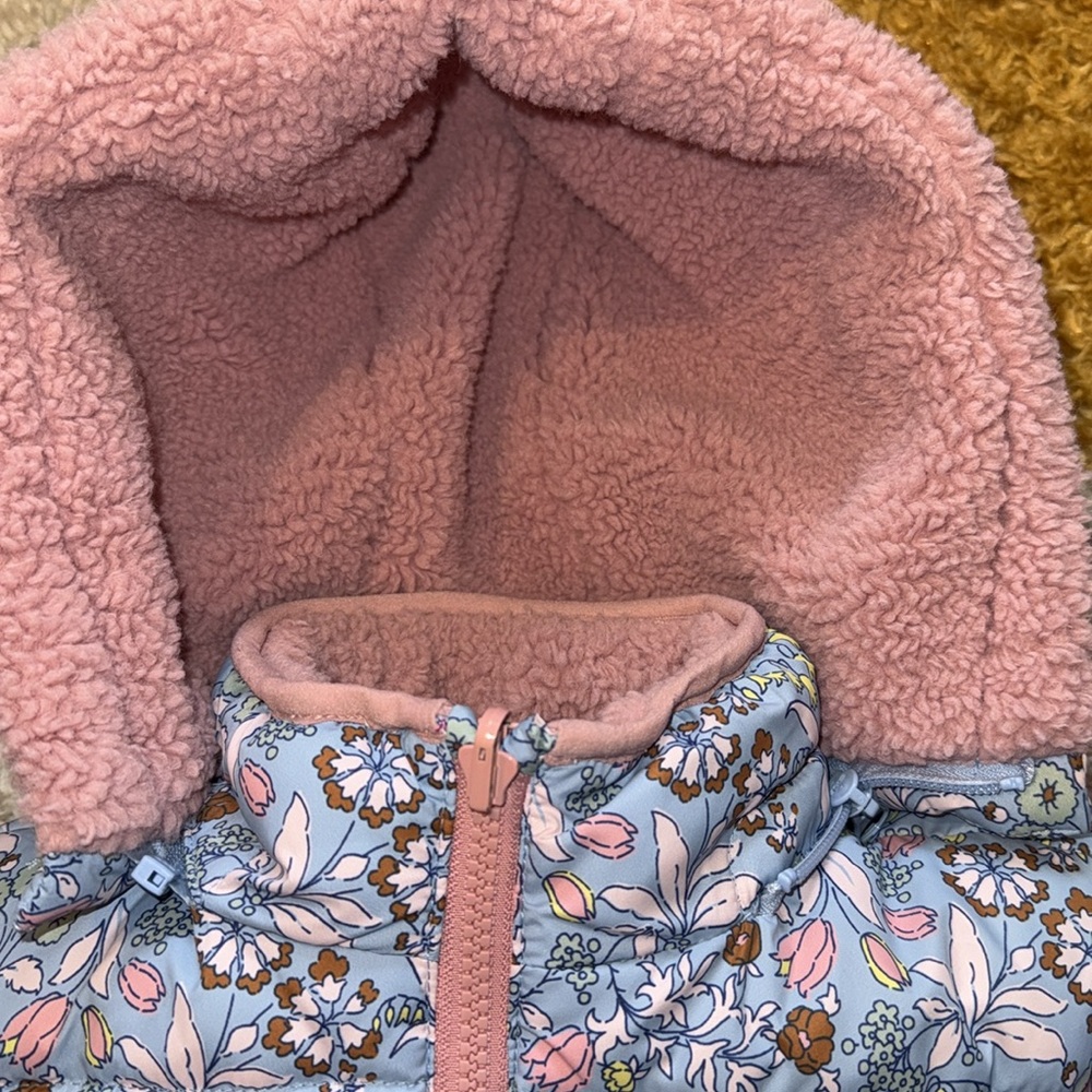 Boden Reversible Winter Girls Coat 3-4 - Picture 5 of 11